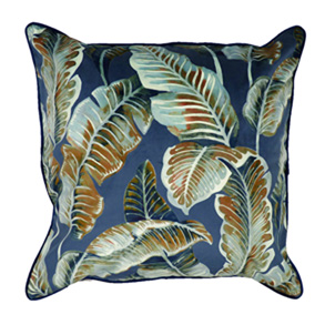 Nicobar, Indigo - (60cm x 60cm) Cushion